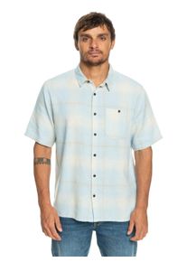 Quiksilver Herren Kurzarmhemd "Shadow Light Check", blau, Gr. XXL, 55% Hemp, 45% Baumwolle, Hemden