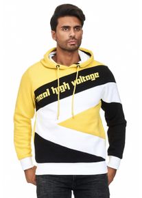 Rusty Neal Herren Kapuzensweatshirt, gelb, sportlich, Gr. S, mehrfarbig, 70% Baumwolle, 30% Polyester, Sweatshirts, in sportlichem Design