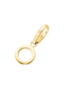 Damen Charm Buchstabe "Buchstabe O, Silber 925", gold, Giorgio Martello MILANO, Silber 925 (Sterlingsilber), Charms