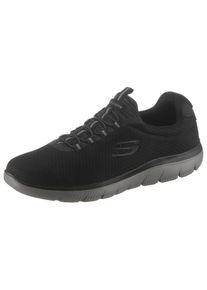 Skechers Herren Slip-On Sneaker "Summits", Gr. 44, schwarz, Textil, sportlich, Schuhe, Slipper, Freizeitschuh mit komfortabler Memory Foam-Ausstattung