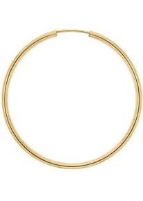 Paar Creolen Vivance "585/- Gelbgold glanz 40 mm" Ohrringe Gr. ONE-SIZE, Gold, gelb Damen