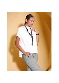 CRÉATION L Rollkragenshirt CREATION L "Stehkragen-Shirt" Gr. 42, beige (ecru) Damen Shirts