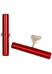 Paar Ohrstecker DeMarie "eloxiertes Aluminium rot" Gr. ONE-SIZE, Metall, rot Damen Ohrringe Ohrstecker Ohrschmuck