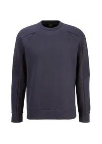 Sweater BOSS Green "Salbo 1" Gr. L, blau (dunkelblau402) Herren Sweatshirts mit BOSS Schriftzug