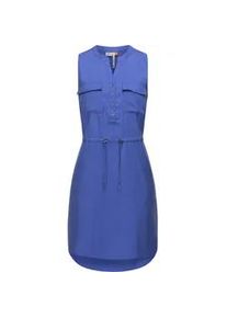 Blusenkleid Ragwear "Roissin" Gr. M (38), Normalgrößen, blau Damen Kleider stylisches Sommerkleid mit Bindeband