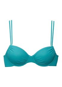 Buffalo Bügel-Bikini-Top 'Happy' blau Gr. 36 Cup D. Mit Bügel