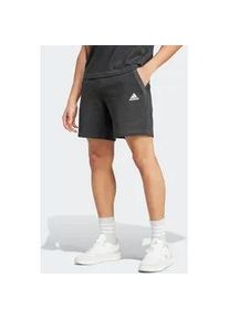 Shorts Adidas SPORTSWEAR "M MEL SHRT" Gr. L, N-Gr, schwarz (schwarz melange) Herren Hosen