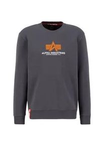 Sweater Alpha Industries "Alpha Industries Men - Sweatshirts Basic Rubber" Gr. 2XL, grau (vintage grau) Herren Sweatshirts