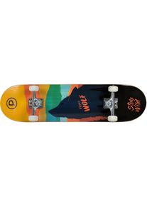 Skateboard Playlife "Fierce Wolf" Skate-/Longboards bunt Kinder Skateboards Waveboards