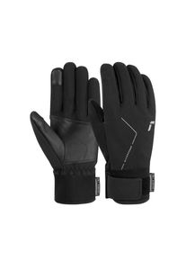 Skihandschuhe Reusch "Diver X R-TEX XT TOUCH-TEC" Gr. 8, silberfarben (schwarz, silberfarben) Damen Handschuhe Sporthandschuhe wasserdicht, atmungsaktiv