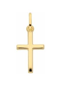 Ketten-Anhänger ADELIA ́S "333 Gold Kreuz Anhänger" Schmuckanhänger Gr. Damen, Gelbgold 333, goldfarben (gold) Damen Goldschmuck für & Herren