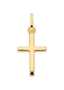 Ketten-Anhänger ADELIA ́S "333 Gold Kreuz Anhänger" Schmuckanhänger Gr. Gelbgold 333, goldfarben (gold) Damen Goldschmuck für & Herren