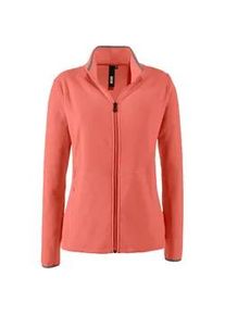 Fleecejacke DEPROC ACTIVE "DECORAH II WOMEN" Gr. 36/38 (M), rosa (rose) Damen Jacken weiche Fleecejacke in traditioneller Optik