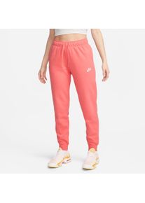 Jogginghose Nike SPORTSWEAR "CLUB FLEECE WOMEN'S MID-RISE JOGGERS" Gr. S (34/36), N-Gr, orange Damen Hosen Jogginghosen