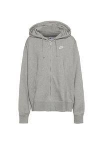 Nike Club Plus Sweatjacke Damen - grau - Gr. 46/48 - Baumwolle/Polyester