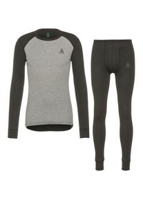 Odlo Active Warm Eco Wäscheset Herren - grau - Gr. M - Polyester