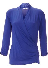 Peter Hahn - V-Shirt mit 3/4 Arm, blau, Gr. 40 / M
