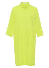 Peter Hahn - Kleid mit 3/4-Arm, grün, Gr. 38 / S - Leinen