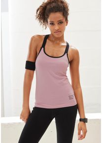 Funktionstop Vivance ACTIVE "-Sporttop" Gr. M (40/42), rosa (alt rosa) Damen Tops Sport mit gekreuzten elastischen Trägern