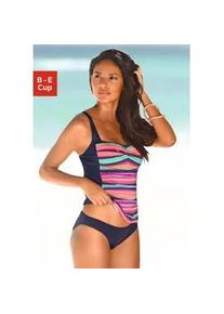 Bügel-Tankini-Top Lascana "Rainbow" Gr. 38, Cup D, bunt (bunt-gestreift) Damen Bikini-Oberteile mit Miederverstärkung