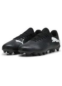 Fußballschuh Puma "FUTURE 7 PLAY FG/AG Fußballschuhe Herren" Gr. 44.5, schwarz-weiß (schwarz, weiß) Schuhe