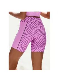 Shorts Lascana ACTIVE Gr. M (40/42), N-Gr, pink Damen Hosen Sportshorts mit dezentem Zebramuster