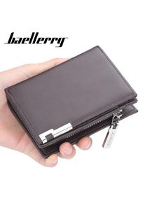 Baellerry Männer Geldbörsen Leder Mode Vintage Geldbörse Business Design Kurz Bifold Brieftasche Kartenhalter Gzw