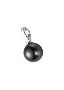 Charm-Einhänger Giorgio Martello MILANO "Muschelkern-Perle grau, Silber 925" Charms grau Damen Charms Anhänger