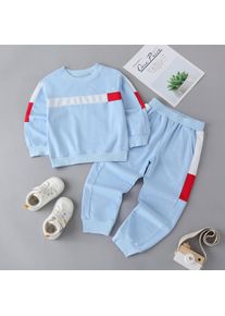 Bangled Kinder-Spleißpullover, Rundhals-Langarm-Sweatshirt Und Hose, Jungen- Und Mädchen-Kinderkleidung