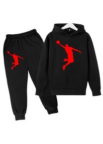 Xuhaijian02 Kinderbekleidung Hoodie Kinder-Basketball-Sweatshirt Jungen- Und Mädchen-Kinderbekleidungsset Frühling Herbst Von 3-12