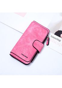 Carrken Frauen Brieftasche Koreanische Version Mit Schnalle Frauen Tasche Multi-Karte Damen Brieftasche
