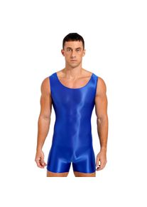 Fldy Einteiliger Herren-Schwimm-Neoprenanzug, Kurzer Strampler, Overall, Badeanzug, Sportlicher Badeanzug