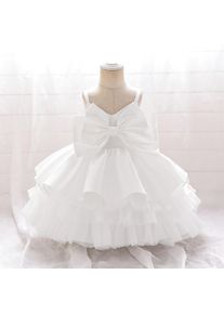 Baby Dress Clothing Co.Ltd 0-2 Jahre Blume Baby Mädchen Hochzeit Geburtstag Bownot Kleider Kleidung Kleinkind Kinder Prinzessin Party Ballkleid Kleid Kostüm Kleidung