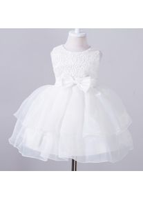 Blouse Kinder-Mädchen-Kleid Mit Schleife, Prinzessin, Formelles Festzug-Kleid, Party, Brautjungfernkleid