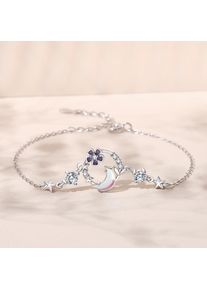Tancise 925 Sterling Silber Armband Schmuck Geometrische Perlenkette Gliederarmbänder Mode Feines Hochzeitsgeschenk Für Freundin Frauen