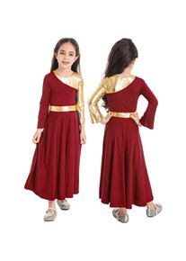 Runqhui Mädchen Tanzkleid Zeitgenössischer Tanz Kostüme Kinder Patchwork Stil Robe Kleid Lob Tanzkleid