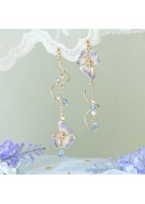 Ggood Blume Asymmetrische Baumeln Ohrringe Für Frauen Lange Quaste Schmetterling Imitation Perle Katze Tropfen Ohrring Partei Schmuck