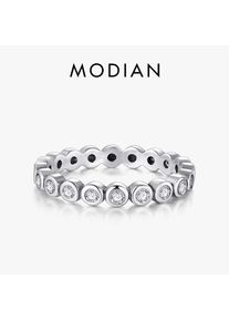 Modian Luxus Original 925 Sterling Silber Starshine Cz Fingerring Authentischer Schmuck Für Frauen Hochzeitsgeschenk