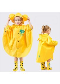 Pomo Outdoor Xl-Größe Kinder Poncho Regenmantel Kinder Jungen Mantel Typ Regenbekleidung Regenmantel Wasserdicht Baby Tier Regenmäntel Student Mädchen Poncho
