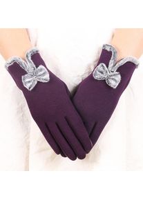 Master Key Damen Modische Winter Warme All-Finger-Handschuhe Ski Winddichte Handschuhe