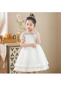 Children Dress Kinder Mesh Perlen Kleid Prinzessin Kleid Mädchen Kleid