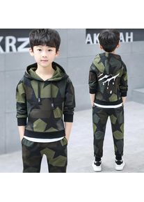 Danmo Teen Jungen Kleidung Set Kinder Trainingsanzug Camouflage Kostüm Hoodies Tops Hosen Kinder Kleidung Jungen Outfits