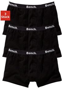Boxer Bench. Gr. 122/128, schwarz Kinder Unterhosen Boxershorts mit Logo-Webbund