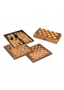 Philos Schach Backgammon Dame Set - Feld 43 mm 290801