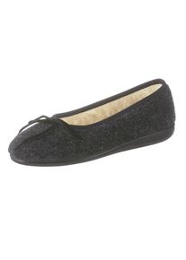 CLASSIC Damen Hausschuh, Gr. 36, schwarz, Textil, Schuhe