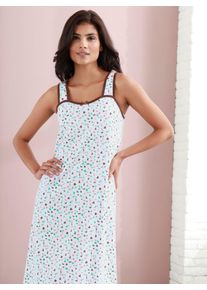 Damen Nachthemd "Nachthemd", Gr. 48, beige, 100% Baumwolle, gemustert, mehrfarbig, bedruckt, Kleider
