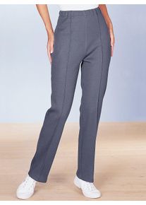 Damen Wellnesshose, grau, Gr. 52, unifarben, 80% Polyacryl, 20% Baumwolle, Hosen