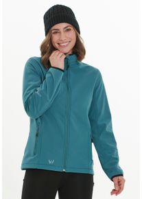 WHISTLER Damen Softshelljacke "Covina", grün, sportlich, Gr. 48, unifarben, 94% Polyester, 6% Elasthan, Jacken, mit wasser- und winddichtem