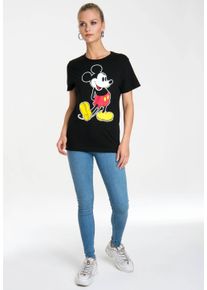 logoshirt Damen T-Shirt "Mickey Mouse – Classic", schwarz, casual, Gr. XXL, bedruckt, 100% Baumwolle, Shirts, mit lizenziertem Originaldesign