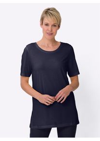 Damen Longshirt "Longshirt", blau, Gr. 46, unifarben, 50% Baumwolle, 50% Modal, Shirts